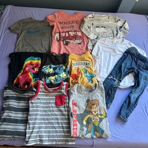 Kids Graphic T-Shirts and Jeans Set